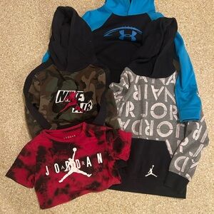 Nike Kids' Hoodie and T-Shirt Set - Red, Black, Gray, Blue